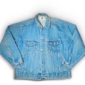 Pepsi Nothing Else Is Pepsi Vintage Denim Jean Jacket Size Large Cotton